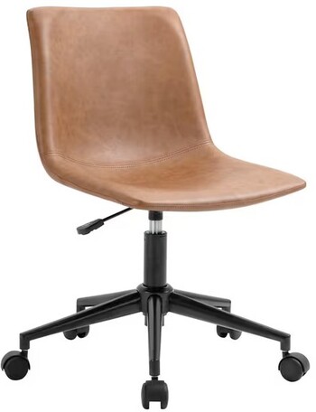 Ikast Chair Brown PU Leather