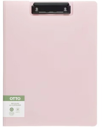 Otto Post Consumer Recycled Clipfolder Pale Pink