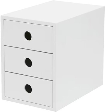 Otto 3 Drawer Cabinet White
