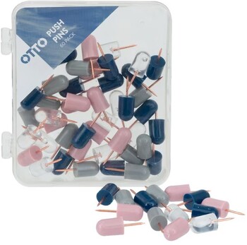 Otto Bullet Push Pins Assorted