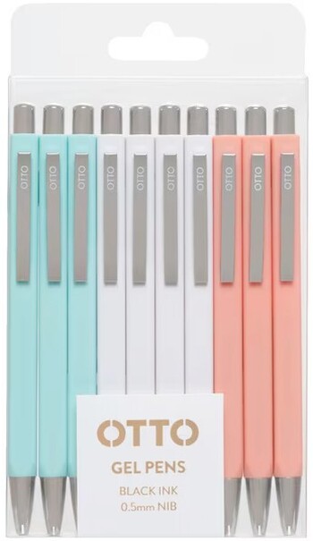 Otto Brights Gel Pens 10 Pack Assorted
