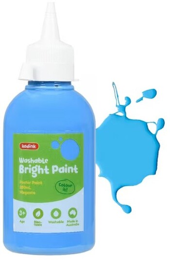 Kadink Washable Bright Poster Paint 250mL Light Blue