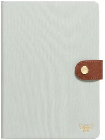 Otto Gold A5 Linen Notebook 192 Pages Mint