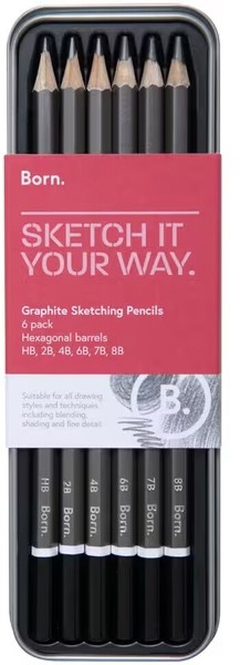 Born Sketch Graphite Set 6 Piece
