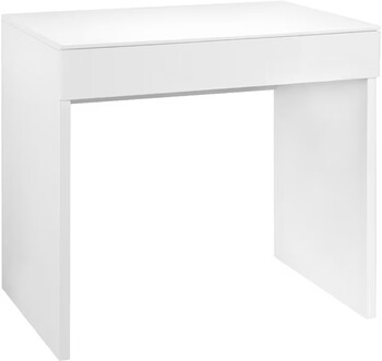 Arden 1 Drawer 800mm Desk White