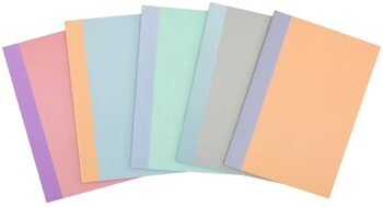 Studymate A4 8mm Ruled Exercise Book 96 Colourblock 5 Pack