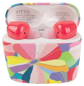 Otto True Wireless Earbuds with Charging Case Floral