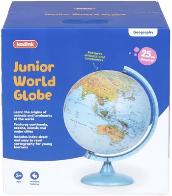 Kadink Junior World Globe 25cm