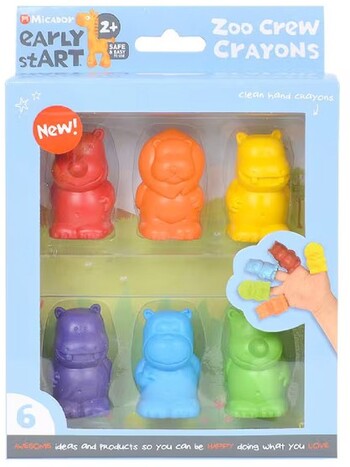 Micador early stART Zoo Crayons 6 Pack