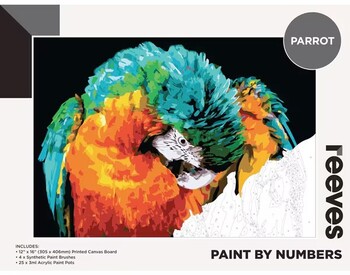 Reeves Paint By Numbers Set 12x16" Parrot