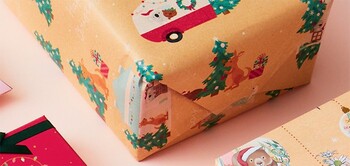 Otto Christmas Wrapping Paper 5m x 700mm Festive Friends
