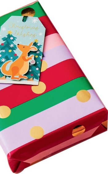 Otto Christmas Wrapping Paper 5m x 700mm Stripes
