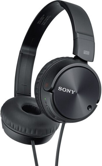 Sony Noise Cancelling Headphones Black ZX110NC