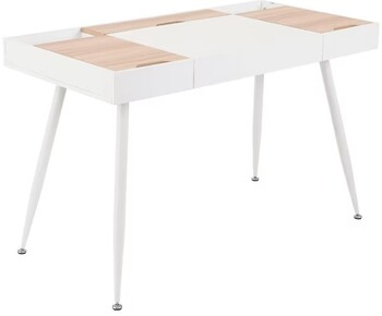 Lofoten 1200mm 1 Drawer Desk Oak/White