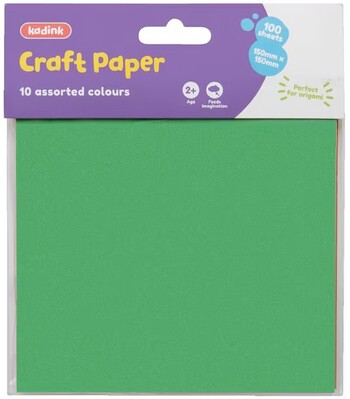 Kadink Craft Paper 150 x 150mm 100 Pack