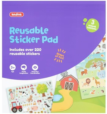 Kadink Reusable Sticker Activity Book Animal Habitats