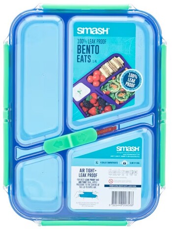 Smash Bento Eats Leakproof Lunchbox Blue/Green