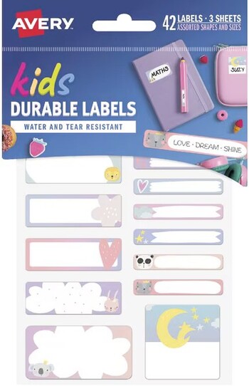 Avery Kids Dream Labels 42 Pack