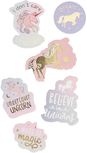 Otto Unicorn Puffy Stickers 6 Pack