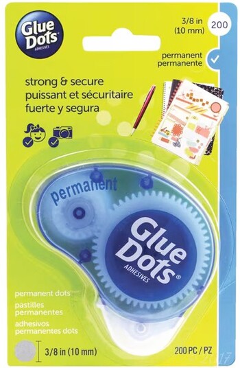 Glue Dots 10mm Permanent Dots 200 Pack