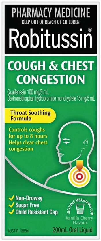 Robitussin Cough & Chest Congestion 200mL