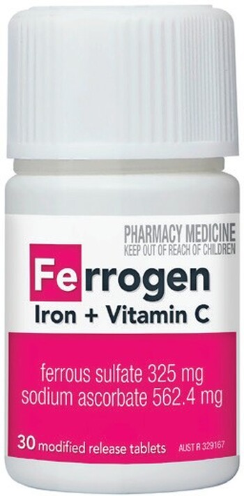 Ferrogen Iron + Vitamin C 30 Tablets