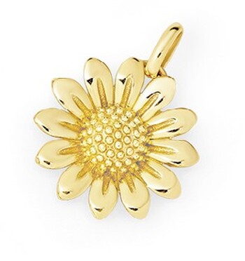 9ct Gold Sunflower Pendant