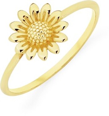9ct Gold Sunflower Dress Ring