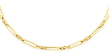 9ct Gold 45cm Solid Paperclip Necklace