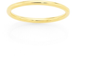 9ct Gold 1.5mm Plain Stacker Ring