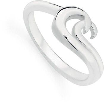Sterling Silver Fine Double Wave Ring