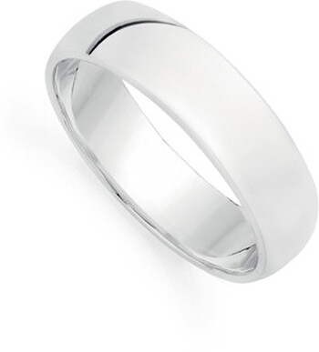 Sterling Silver 5mm Light Half Round Ladies Ring