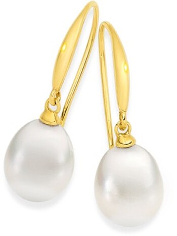 9ct Gold Cultured Freshwater Pearl Earrings