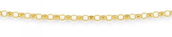 9ct Gold 45cm Solid Round Belcher Chain