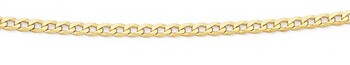 9ct Gold 43cm Solid Curb Chain