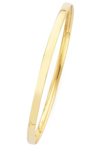 9ct Gold 5x65mm Solid Bangle