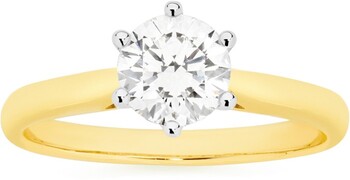Alora 14ct Gold Lab Grown Diamond Solitaire RIng