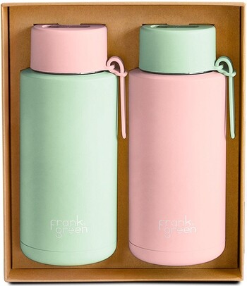 Frank Green ‘Iconic Duo’ 1L Bottle Gift Set in Blushed and Mint Gelato