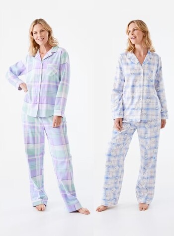 Printed Flannel Pyjama Set