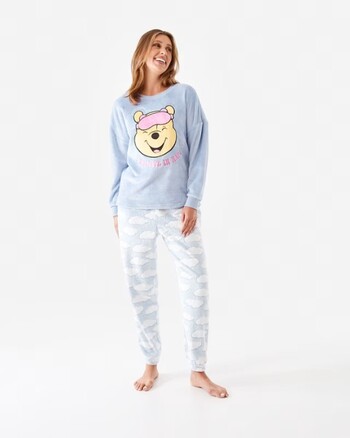Long Sleeve Fleece Top and Pants License Pyjama Set