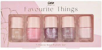 OXX Cosmetics 5 Piece Favourite Things Nail Polish Set