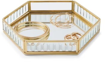 Fluted Glass Jewellery Tray