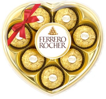 8 Piece Ferrero Rocher Gift Box Heart 100g
