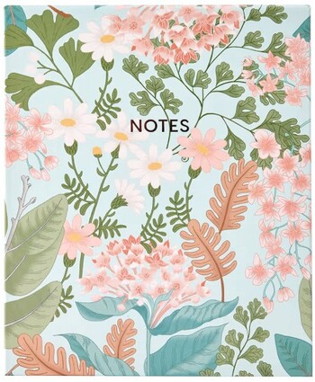 Hardcover Notepad - Floral