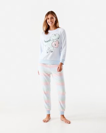 Top and Pants Fleece Pyjama Set