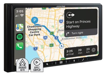 Alpine 7” Digital Head Unit with Apple CarPlay & Android Auto