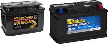 Century & Supercharge Din Batteries