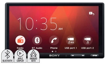 Sony 6.95” AV Head Unit with Apple CarPlay & Android Auto + Dual USB