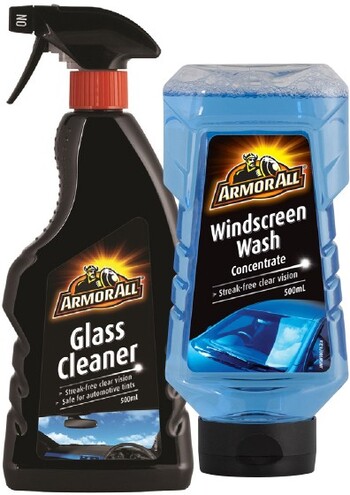 Armor All Glass Cleaner 500ml & Windscreen Wash 500ml