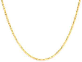 9ct Gold Children's 35cm Solid Curb Chain